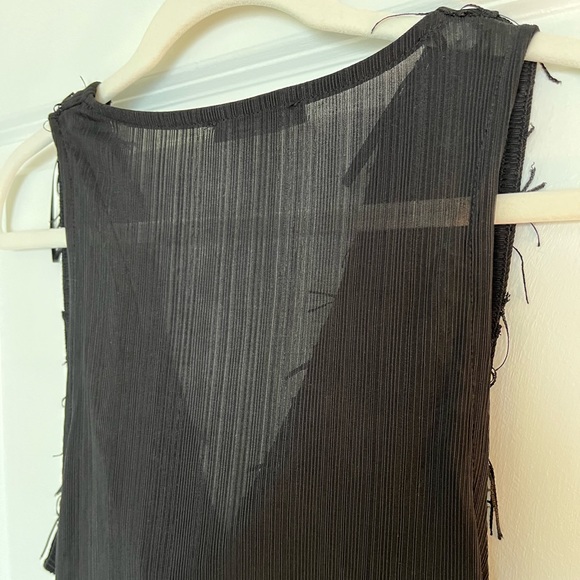 Zara Cowl Neck Fringe Bodysuit - Picture 6 of 6